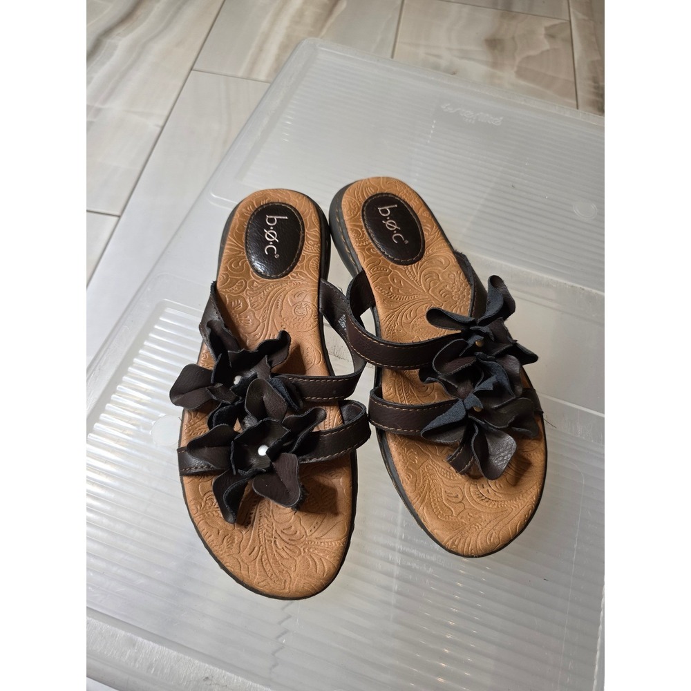 B.O.C. Born Concept Womens Brown Floral Thong Sandals BC0007406 Size 7M - Picture 9 of 16